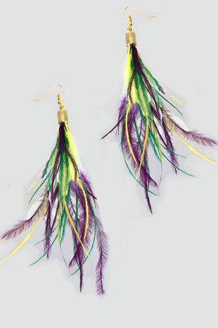 Mardi Gras Earrings